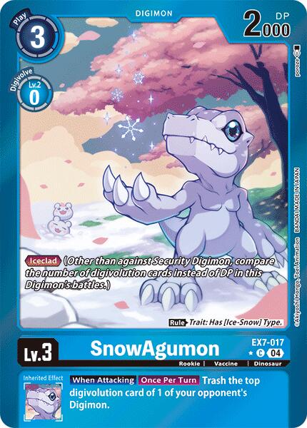 SnowAgumon [EX7-017] (Foil) [Digimon LIBERATOR] | Clutch Gaming