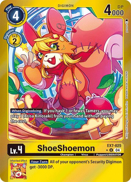 ShoeShoemon [EX7-025] (Foil) [Digimon LIBERATOR] | Clutch Gaming