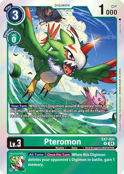 Pteromon [EX7-031] [Digimon LIBERATOR] | Clutch Gaming