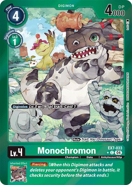 Monochromon [EX7-033] (Foil) [Digimon LIBERATOR] | Clutch Gaming
