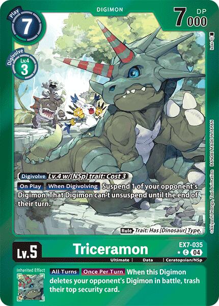 Triceramon [EX7-035] (Foil) [Digimon LIBERATOR] | Clutch Gaming