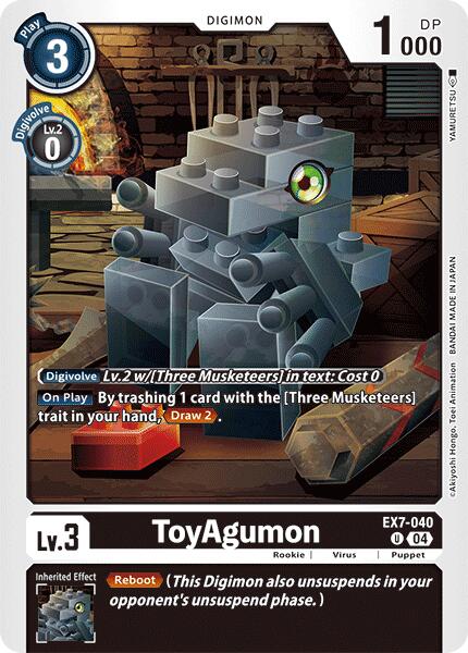 ToyAgumon [EX7-040] - EX7-040 [Digimon LIBERATOR] | Clutch Gaming