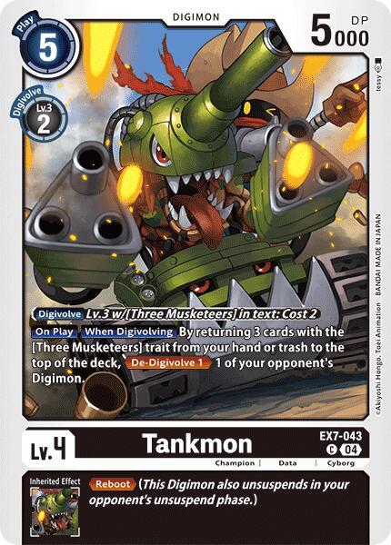 Tankmon [EX7-043] [Digimon LIBERATOR] | Clutch Gaming