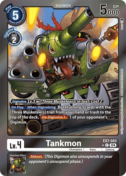 Tankmon [EX7-043] (Foil) [Digimon LIBERATOR] | Clutch Gaming