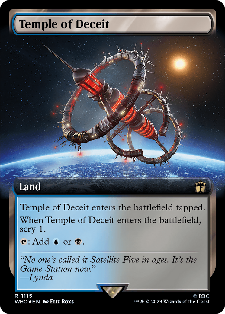 Temple of Deceit (Extended Art) (Surge Foil) [Doctor Who] | Clutch Gaming