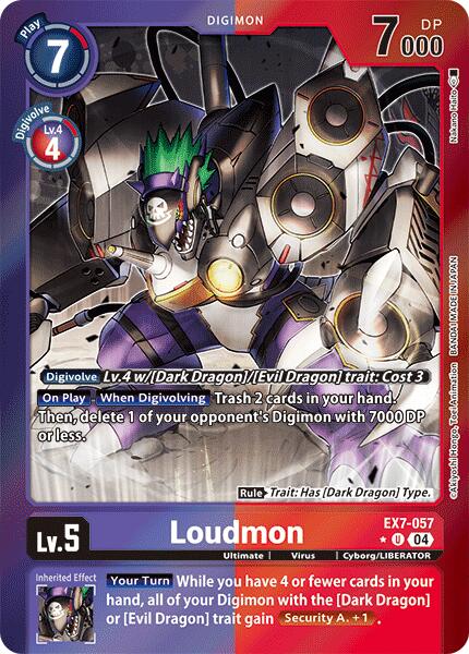 Loudmon [EX7-057] (Foil) [Digimon LIBERATOR] | Clutch Gaming