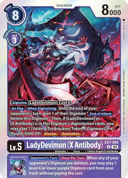 LadyDevimon [EX7-058] (X Antibody) [Digimon LIBERATOR] | Clutch Gaming