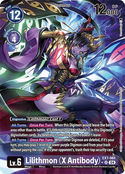 Lilithmon [EX7-061] (X Antibody) (Alternate Art) [Digimon LIBERATOR] | Clutch Gaming