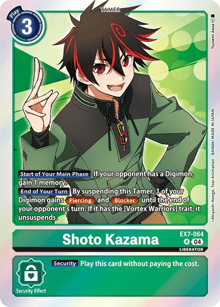 Shoto Kazama [EX7-064] [Digimon LIBERATOR] | Clutch Gaming