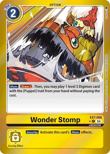 Wonder Stomp [EX7-068] (Foil) [Digimon LIBERATOR] | Clutch Gaming