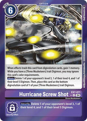 Hurricane Screw Shot [EX7-071] (Foil) [Digimon LIBERATOR] | Clutch Gaming