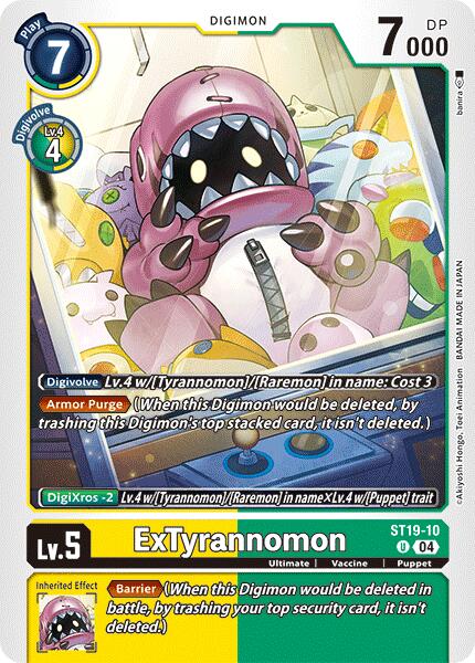 ExTyrannomon [ST19-10] [Starter Deck: Fable Waltz] | Clutch Gaming