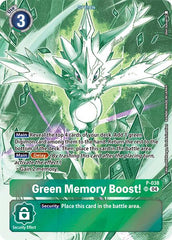 Green Memory Boost! [P-038] (Starter Deck 18 Exclusive) [Starter Deck: Guardian Vortex Promos] | Clutch Gaming