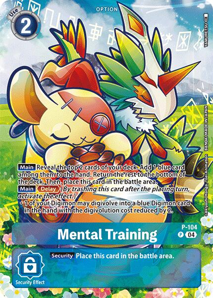 Mental Training [P-104] (Starter Deck 18 Exclusive) [Starter Deck: Guardian Vortex Promos] | Clutch Gaming