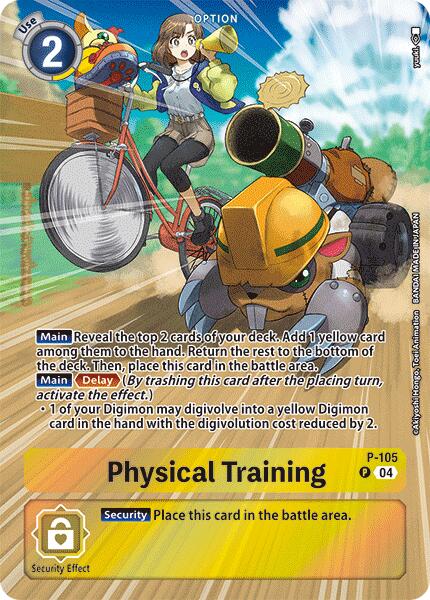 Physical Training [P-105] (Starter Deck 19 Exclusive) [Digimon Promotion Cards] | Clutch Gaming