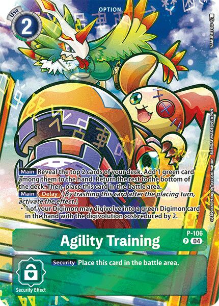 Agility Training [P-106] (Starter Deck 19 Exclusive) [Digimon Promotion Cards] | Clutch Gaming