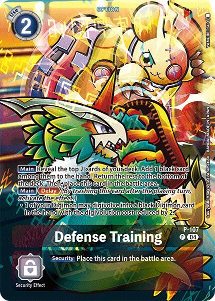 Defense Training [P-107] (Starter Deck 19 Exclusive) [Starter Deck: Fable Waltz Promos] | Clutch Gaming