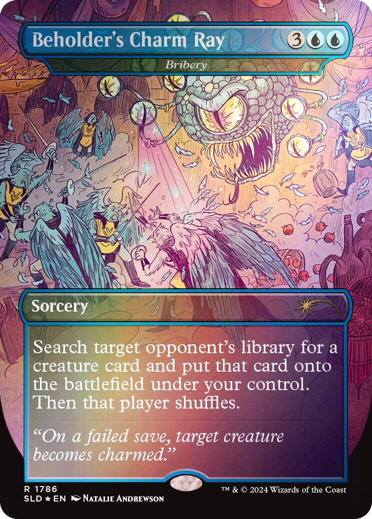 Beholder's Charm Ray - Bribery (Rainbow Foil) [Secret Lair Drop Series] | Clutch Gaming