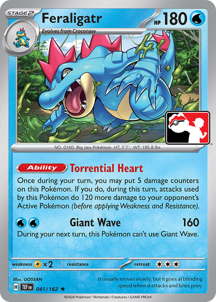 Feraligatr (041/162) [Prize Pack Series Five] | Clutch Gaming