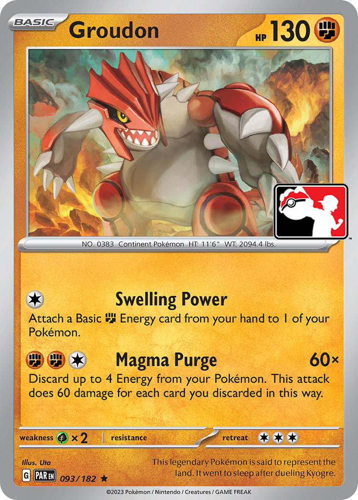 Groudon (093/182) [Prize Pack Series Five] | Clutch Gaming