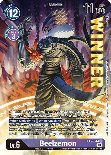 Beelzemon [EX2-044] (April 2023 Beelzemon Special) [Starter Deck: Beelzemon Advanced Deck Set Pre-Release Cards] | Clutch Gaming