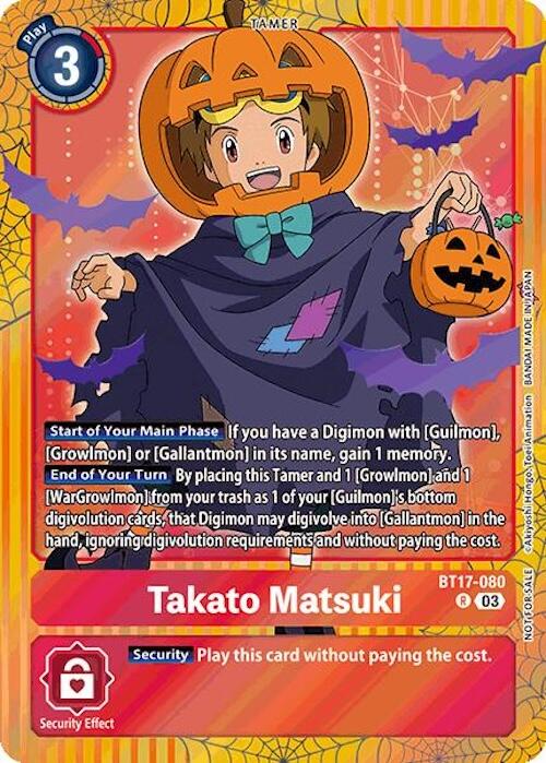 Takato Matsuki [BT17-080] (Halloween Event 2024) [Secret Crisis] | Clutch Gaming