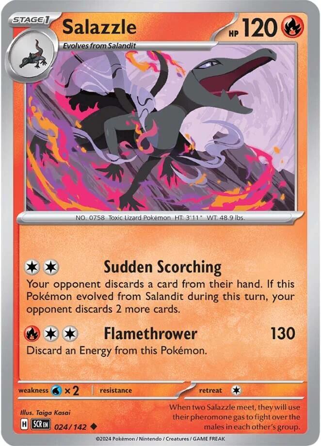 Salazzle (024/142) [Scarlet & Violet: Stellar Crown] | Clutch Gaming