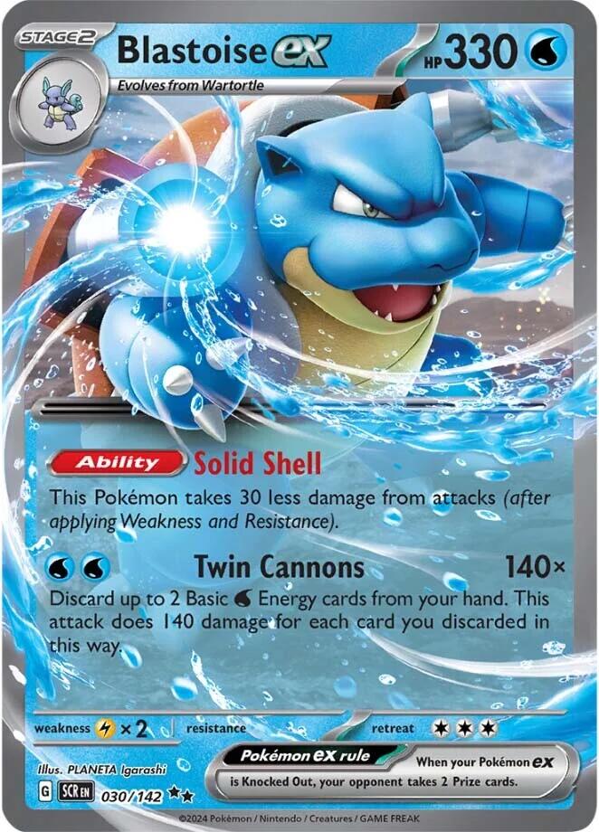 Blastoise ex (030/142) [Scarlet & Violet: Stellar Crown] | Clutch Gaming