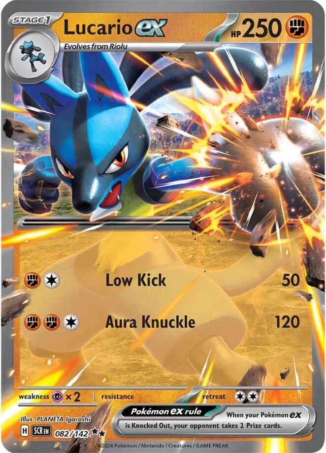 Lucario ex (082/142) [Scarlet & Violet: Stellar Crown] | Clutch Gaming