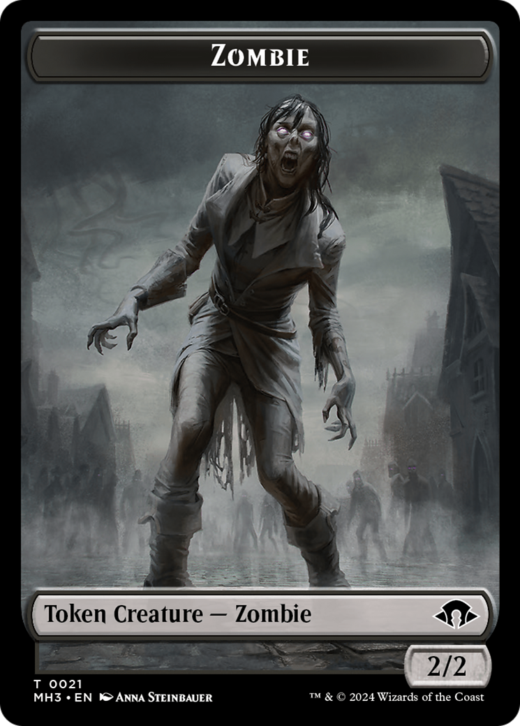 Zombie // Energy Reserve Double-Sided Token [Modern Horizons 3 Tokens] | Clutch Gaming