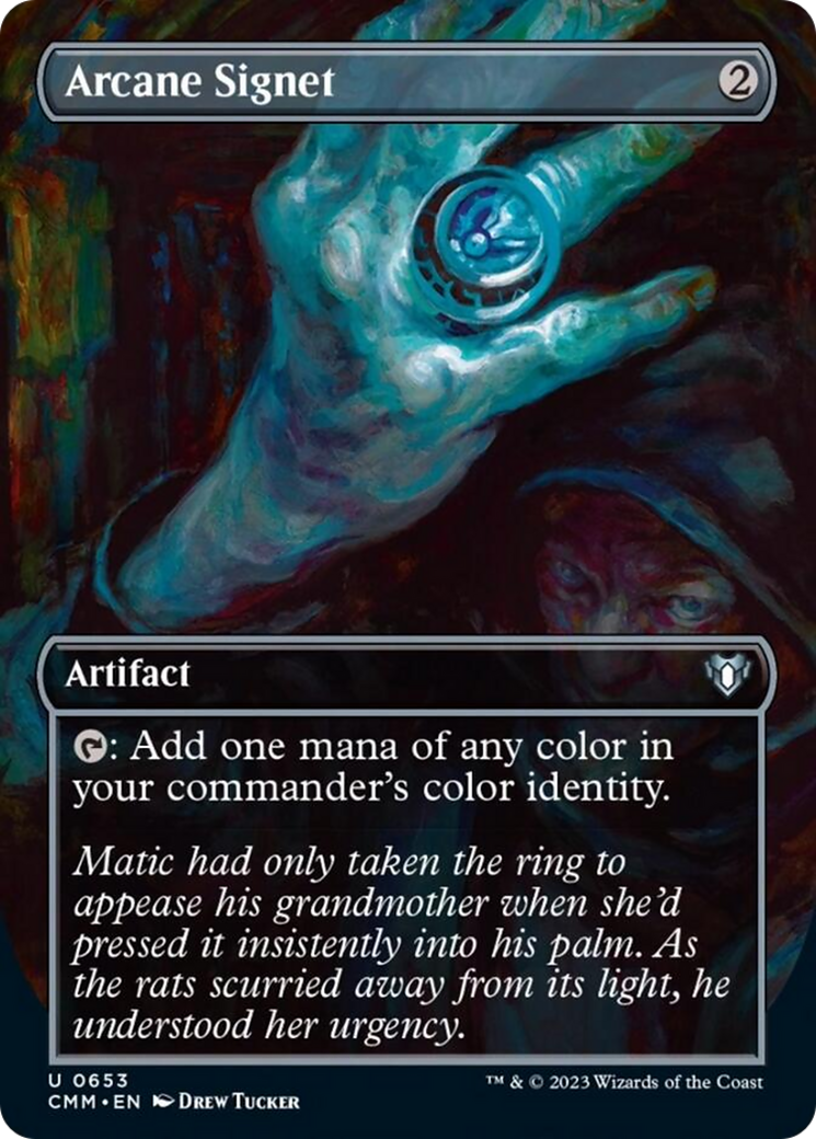 Arcane Signet (Borderless Alternate Art) [Commander Masters] | Clutch Gaming