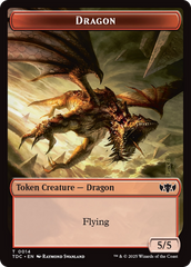 Frog Lizard // Dragon (0014) Double-Sided Token [Tarkir: Dragonstorm Commander Tokens] | Clutch Gaming
