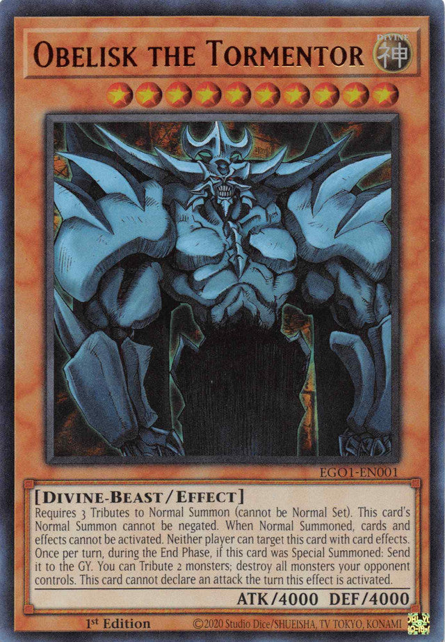 Obelisk the Tormentor [EGO1-EN001] Ultra Rare | Clutch Gaming