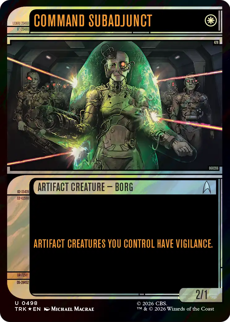 Command Subadjunct (Showcase) (Surge Foil) [Star Trek] | Clutch Gaming