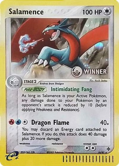 Salamence (19/97) (Winner) [League & Championship Cards] | Clutch Gaming