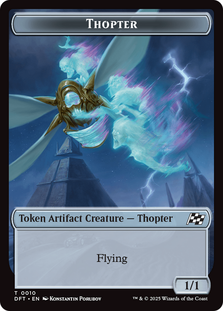 Goblin // Thopter (0010) Double-Sided Token [Aetherdrift Tokens] | Clutch Gaming