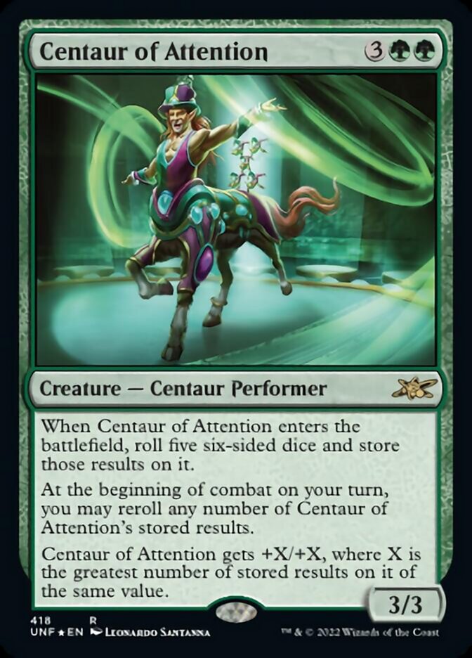 Centaur of Attention (Galaxy Foil) [Unfinity] | Clutch Gaming