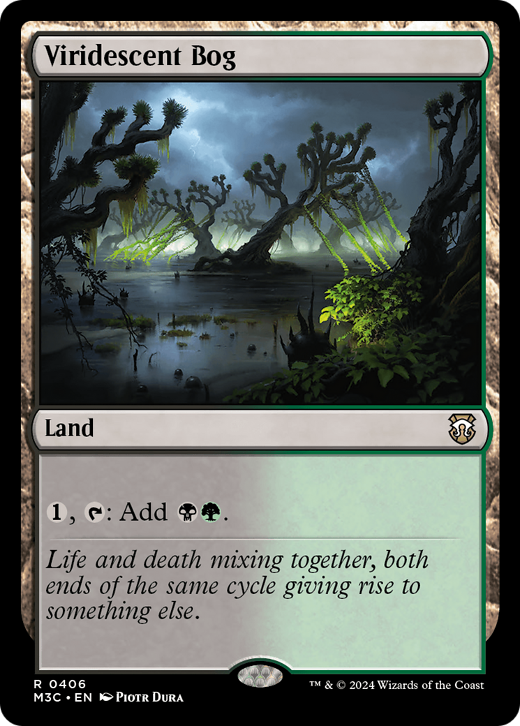 Viridescent Bog (Ripple Foil) [Modern Horizons 3 Commander] | Clutch Gaming