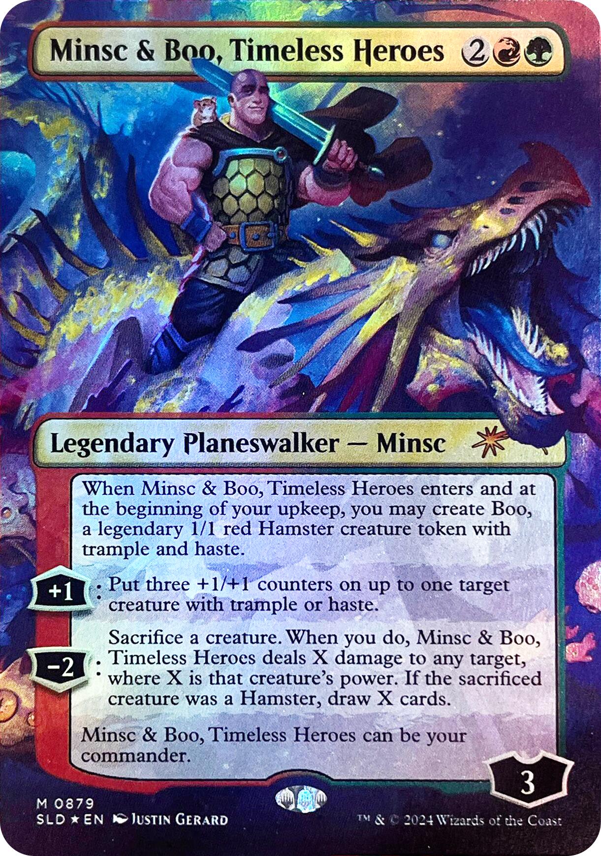 Minsc & Boo, Timeless Heroes (Rainbow Foil) [Secret Lair Drop Series] | Clutch Gaming