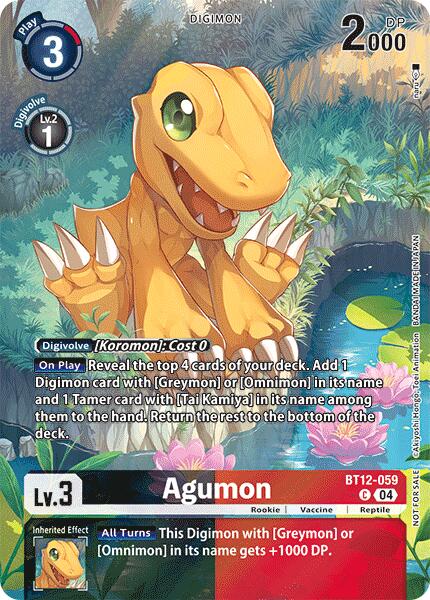 Agumon [BT12-059] - BT12-059 (Legend Pack 2024) [Across Time] | Clutch Gaming