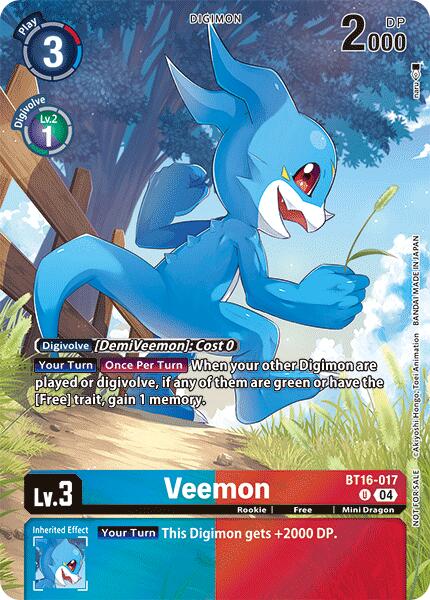 Veemon [BT16-017] (Legend Pack 2024) [Beginning Observer] | Clutch Gaming