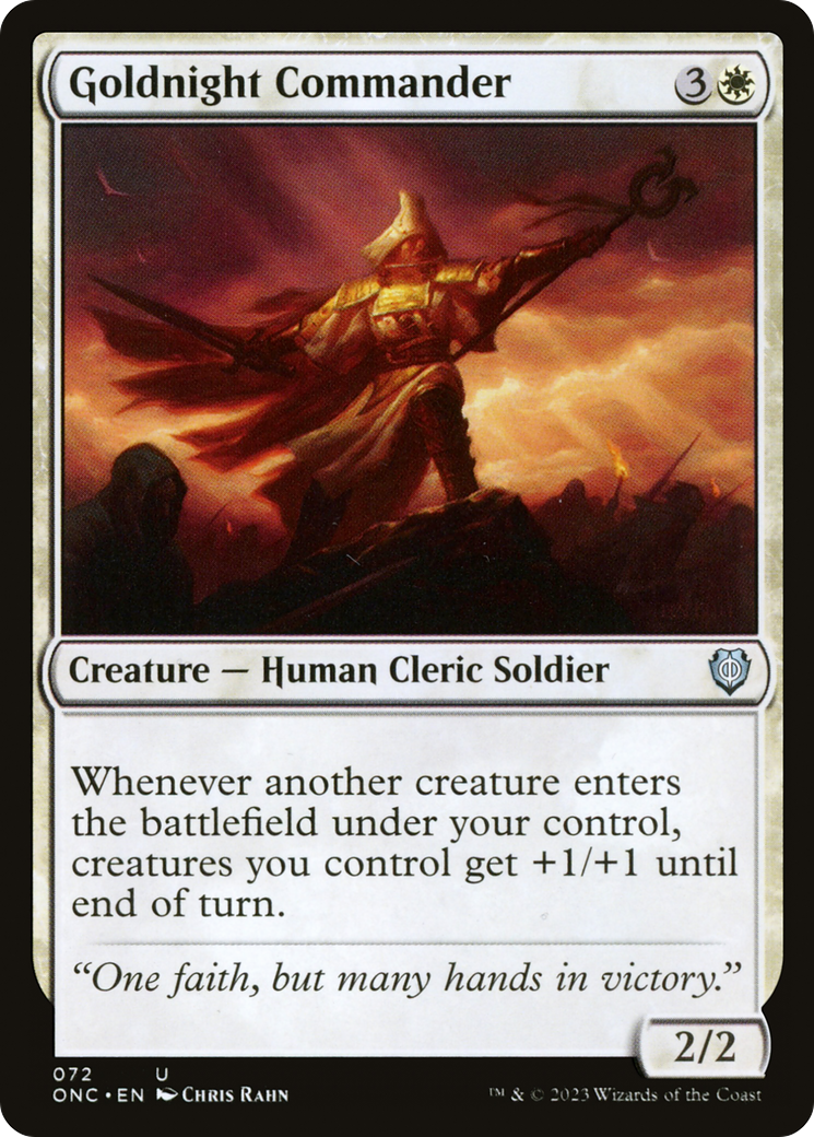 Goldnight Commander [Phyrexia: All Will Be One Commander] | Clutch Gaming