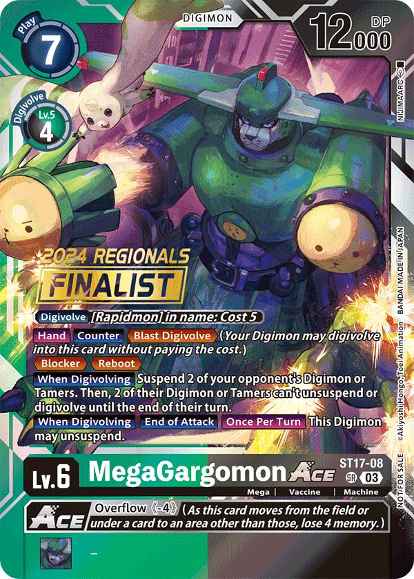 MegaGargomon ACE [ST17-08] (2024 Regionals Finalist) [Starter Deck: Double Typhoon Advanced Deck Set] | Clutch Gaming