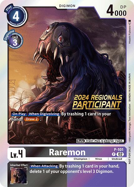 Raremon [P-101] - P-101 (2024 Regionals Participant) [Promotional Cards] | Clutch Gaming