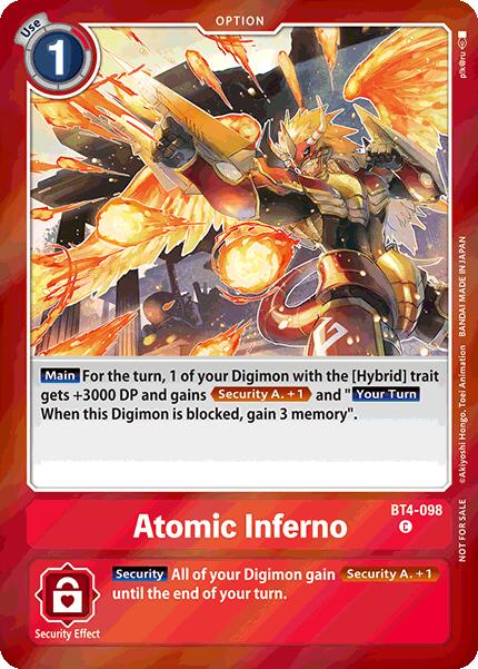 Atomic Inferno [BT4-098] (Event Pack 7) [Great Legend] | Clutch Gaming