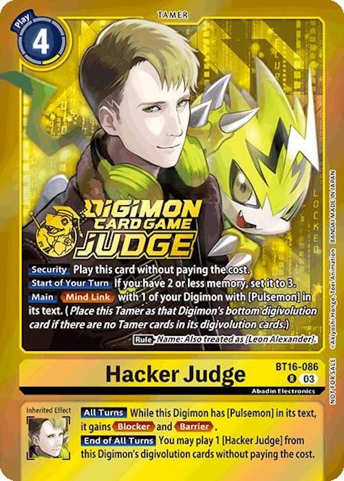 Hacker Judge [BT16-086] (Judge Pack 6) [Beginning Observer] | Clutch Gaming