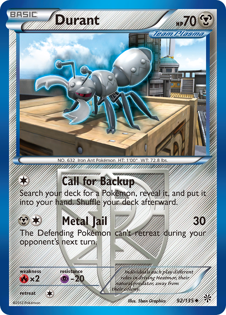 Durant (92/135) [Black & White: Plasma Storm] | Clutch Gaming