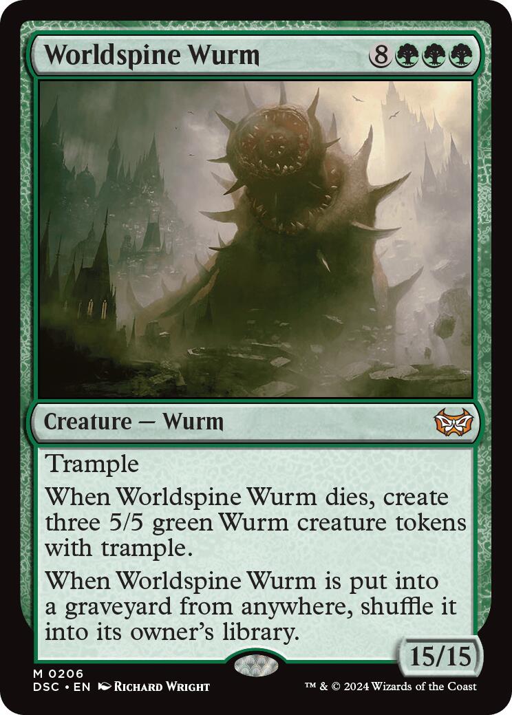 Worldspine Wurm [Duskmourn: House of Horror Commander] | Clutch Gaming