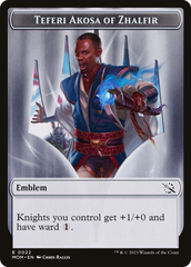 Treasure (20) // Teferi Akosa of Zhalfir Emblem Double-Sided Token [March of the Machine Tokens] | Clutch Gaming