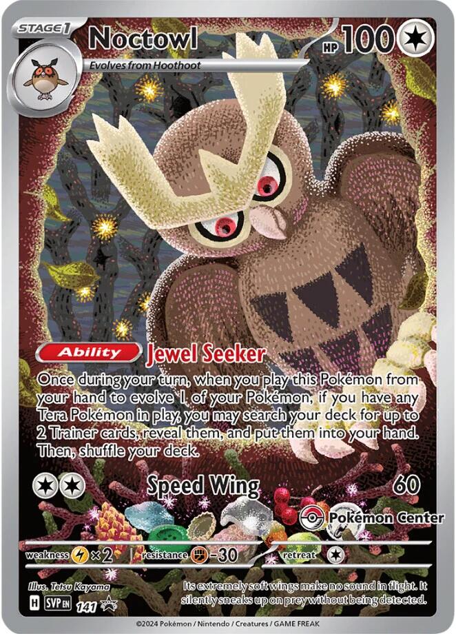 Noctowl (141) (Pokemon Center Exclusive) [Scarlet & Violet: Black Star Promos] | Clutch Gaming